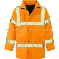 High vis storm coat HNE W1306 ,worker wear,worker uniform,worker clothes