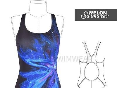 Placement Print Swimsuit
