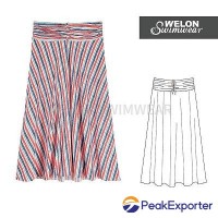 Stripe Print Beachwear