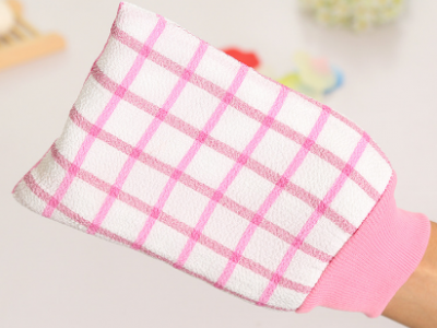 High quality artificial silk bath glove for shower
