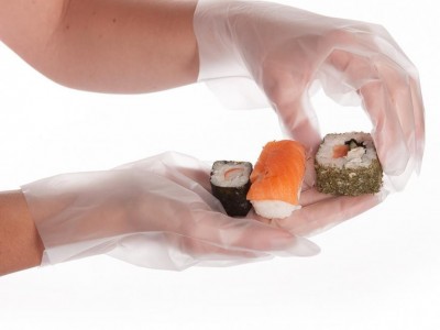 TPE gloves/ Elastic hybrid gloves for food preparing