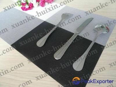 Woven vinyl fabric placemat
