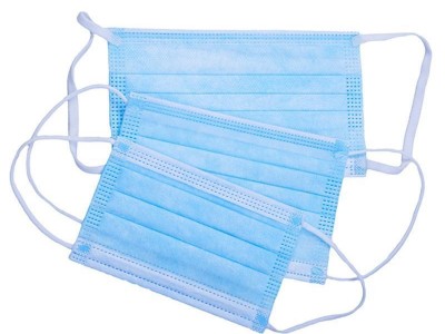 Blue Earloop Pleated 3 Ply Medical Procedure Disposable  Mask