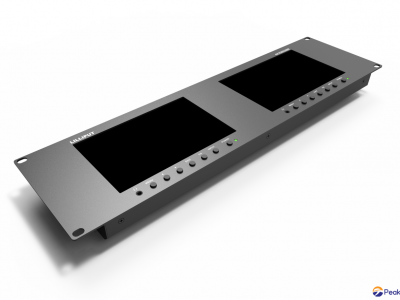 LILLIPUT Dual 7 inch 3RU rackmount monitor with 3G-SDI /HDMI 2.0 RM-7029/S