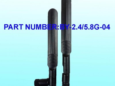 Wifi(2.4~5.8GHz) Rubber Antenna