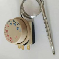 Adjustable capillary  thermostat for toaster oven temperature switch