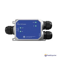 Dual Outdoor IP67 2-Ports 10/100Mbps IEEE802.3af/at/bt 90W Industrial Waterproof