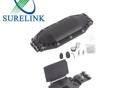 2 Inlets Outlets Spacer Aerial Joint Closure 48 Cores in-Line Fiber Optic Splice