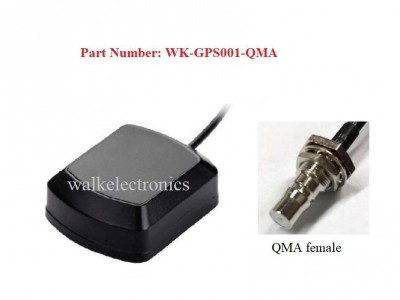 magnetic or adhesive QMA female waterproof high gain active gps glonass antenna