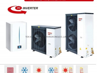 air source DC inverter heat pump/split DC inverter heat pump three in one