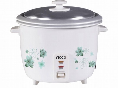 Ricco Drum rice cooker with steamer flower printing