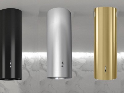 cylinder island cooker hood