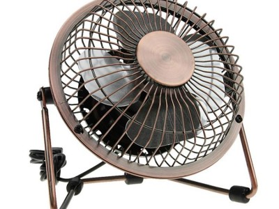 New products 2016 USB air cooler bronze meatl antique copper fan usb desk fan