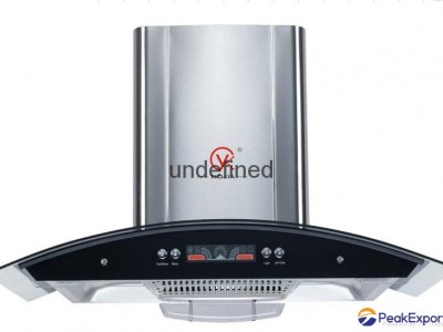 Curved tempered glass Range Hood