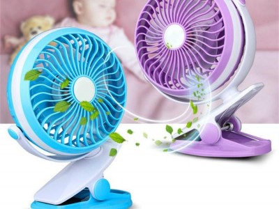Hot selling USB rechargebale battery baby stroller clip on fan