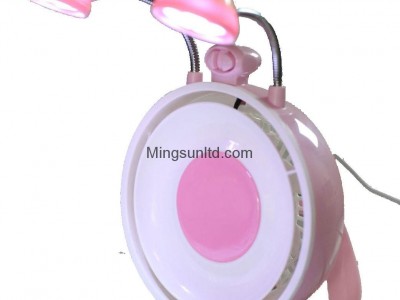 USB Fan with LED Lights and cosmetic mirror