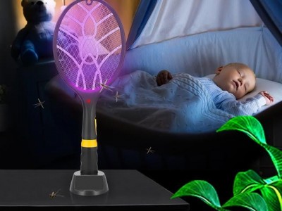 2022 New 2 IN 1 Mosquito Swatter and Electronic Killer Lamp