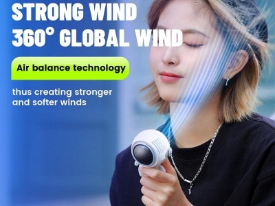 Astronaut neck fan handheld mini usb electric fan Rechargeable Portable Fans