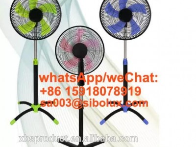 AC power source 16/18 inch plastic standing fan cross base/round base/ventilador