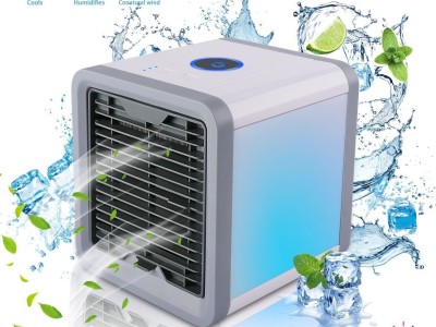 Mini USB Portable Air Cooler Fan Air Conditioner 7 Colors Light Desktop Air Cool