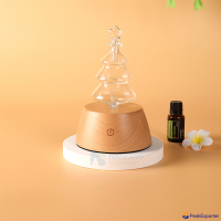 Chrismas tree shape aroma nebulzier with LED warm light