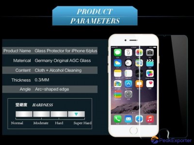 10pcs/box 9H 0.3mm Ultra-thin Premium Tempered Glass Screen Protector for iPhone