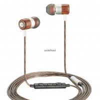 Nostalgia Wood Earphone In Ear Headset Wired Earbud