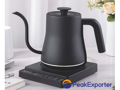 Digital kettle with goose neck spout