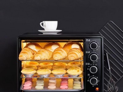 SA 32L+ quadruple rotary electric oven Large capacity automatic stove light for