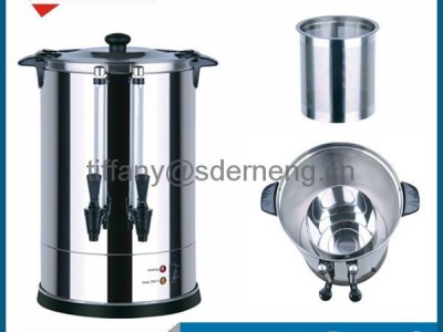 Hot 20L Electric Tea Coffee Urn Commercial Tea Maker Double Dispensers