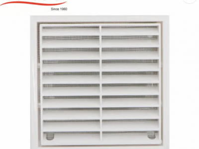 4 Inch,100mm Air Vent ABS Louvred Wall Vent Grille with Flyscreen