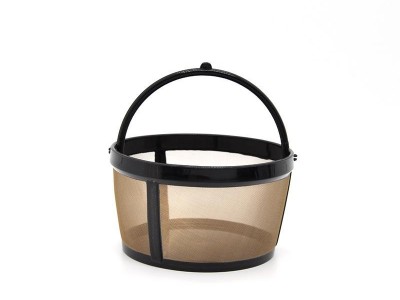 GOLD TONE COFFEE MESH FILTER PERMANENT REUSABLE BASKET NF012