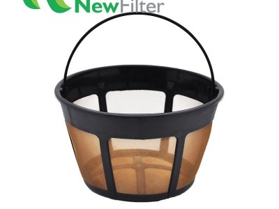 Gold Tone Coffee filter Permanent mesh fitler Basket