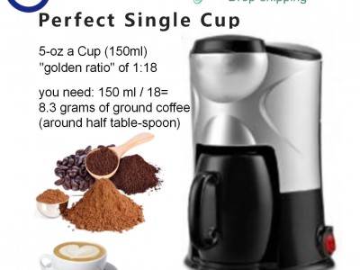 5-oz Mini Coffee Maker Brew Switch in 3 mins