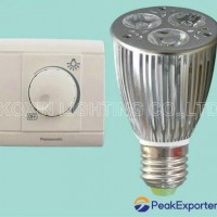 Dimmable led bulb light E27 3*3W