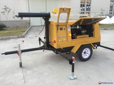 9M height Mobile lighting tower with 8KW kubota generator