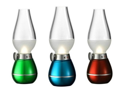 blow control retro kerosene lamp with usb rechargeable lantern