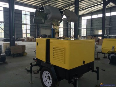 9M Hydraulic height Mobile lighting tower with 8KW kubota generator
