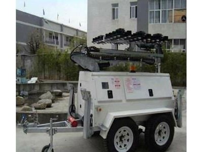 Auto lifing mobile light tower with LED lights !