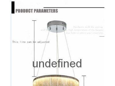 Nordic Minimalism Aluminum Tassel Foyer LED Pendant Light Lustre Round Metal Bed