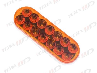 LED trailer 6 Oval Stop Parking Turn Signals Tail Light amber