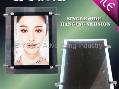 HOT ultra-thin LED Crystal Light Box wall mounting or hanging version