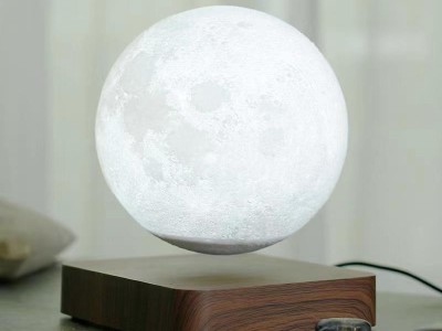 360 rotating magnetic levitaiton luna , floating 6inch mon lamp light for gift