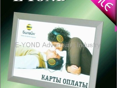 Arcylic aluminum frame LED ultrathin light box snap frame