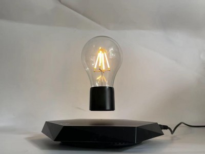 black base magnetic levitation desk floating lamp night light