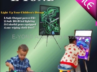 New LED single side writing board LED handwriting illuminate fluorescent board