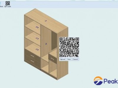 Haixun Furniture Design System QR code installation drawing Six sides drawing