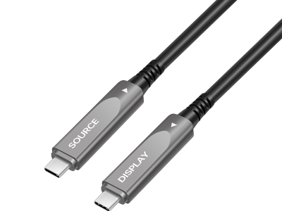 15m USB3.2 Gen2 type-C Fiber Active Optical Cable 8K Video 60W/3A PD Charging