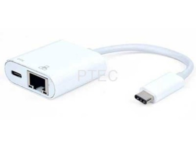 USB 3.1 Type C to Gigabit with Type C Charging Adapter