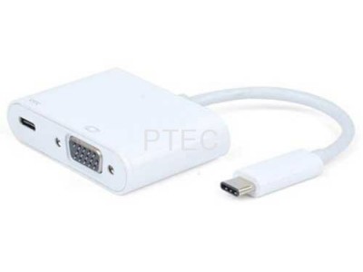 USB 3.1 Type C to VGA with Type C Charging Adapter